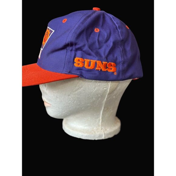 Phoenix Suns NBA Snapback Cap Purple & Orange Cotton Adjustable Hat vintage - Picture 4 of 6